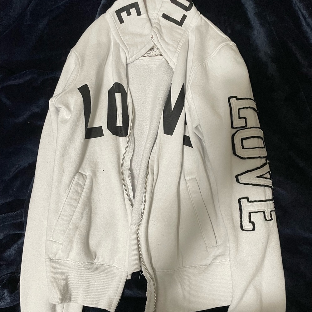 Zip up love sweatshirt